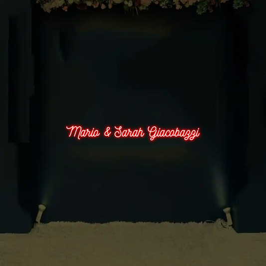 CREATE YOUR OWN WEDDING NEON SIGN Mario & Sarah...
