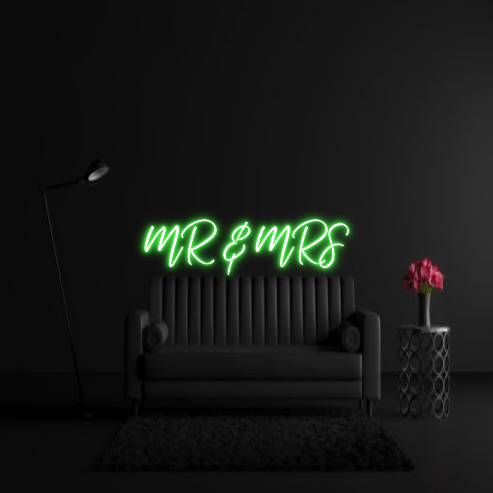 CREATE YOUR OWN WEDDING NEON SIGN MR & MRS