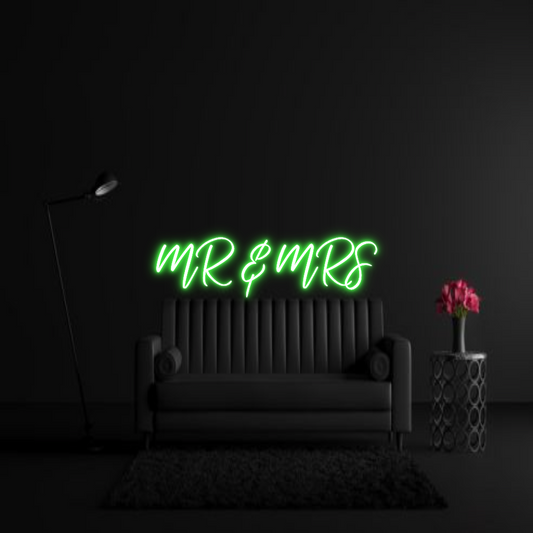 CREATE YOUR OWN WEDDING NEON SIGN MR & MRS