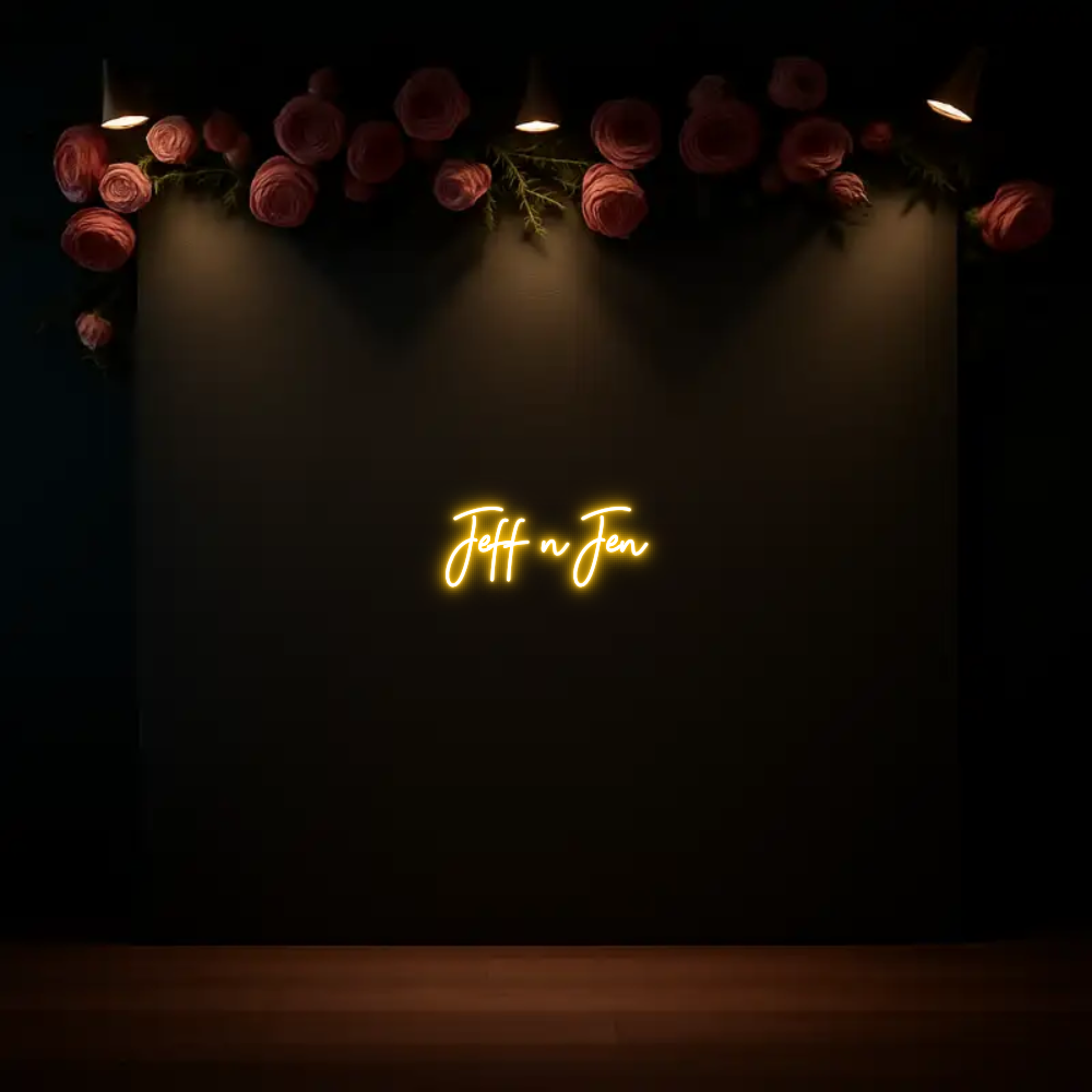 CREATE YOUR OWN WEDDING NEON SIGN Jeff n Jen