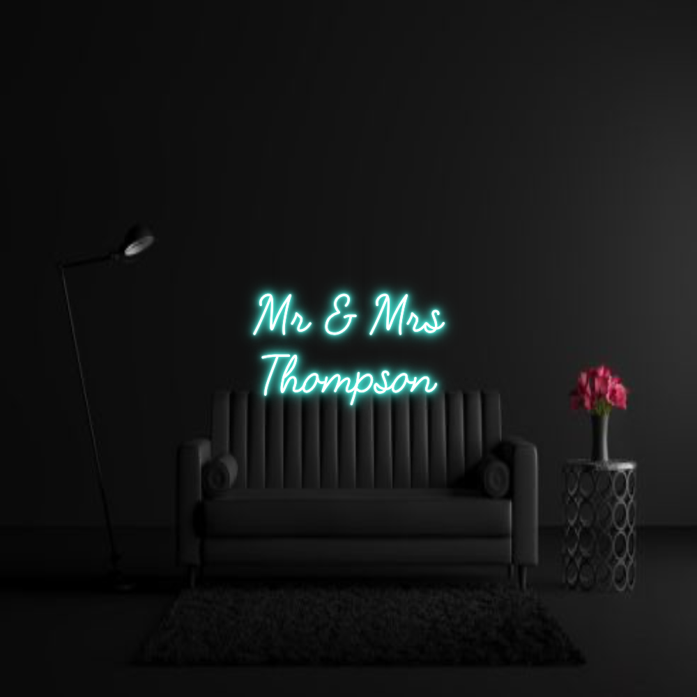 CREATE YOUR OWN WEDDING NEON SIGN Mr & Mrs
Tho...