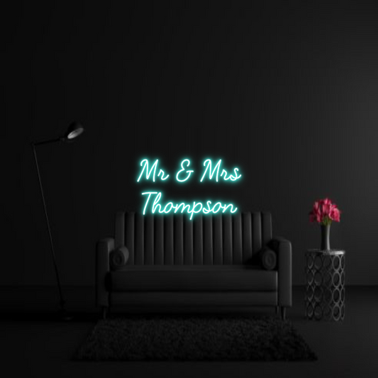 CREATE YOUR OWN WEDDING NEON SIGN Mr & Mrs
Tho...