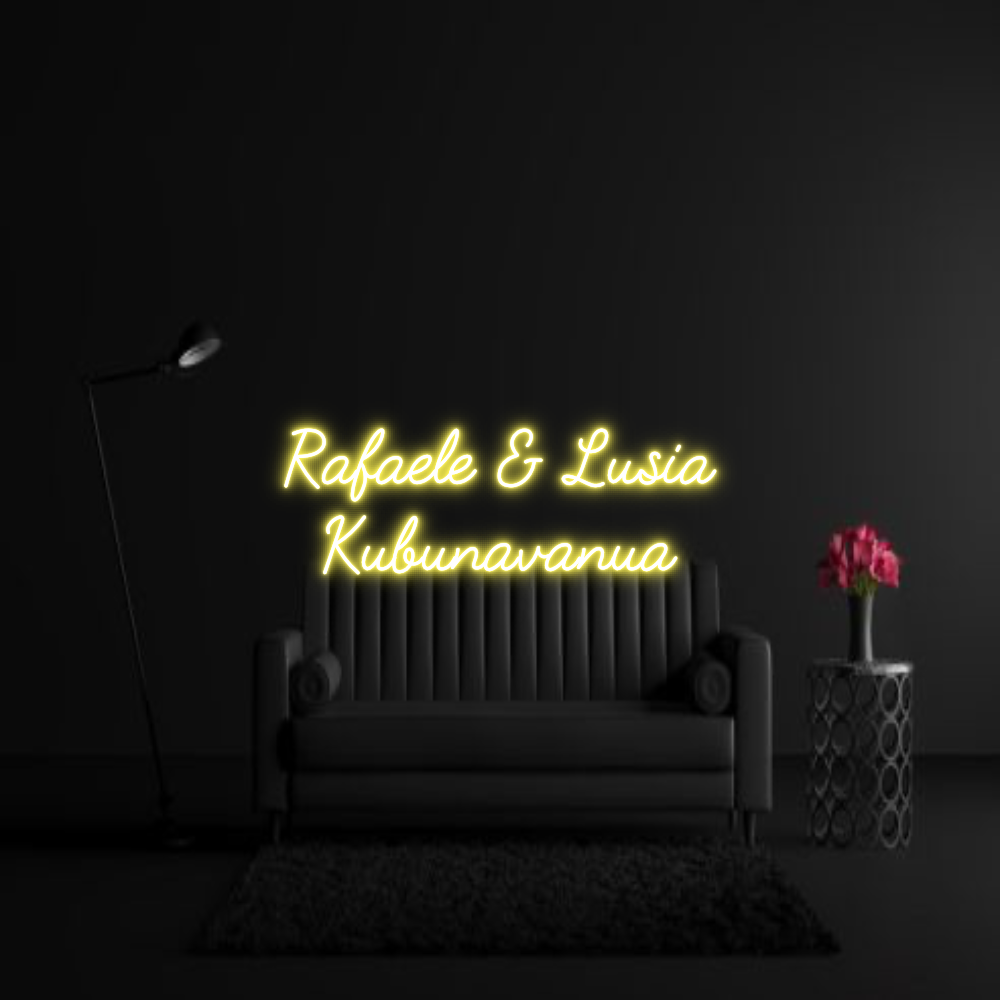 CREATE YOUR OWN WEDDING NEON SIGN Rafaele & Lus...
