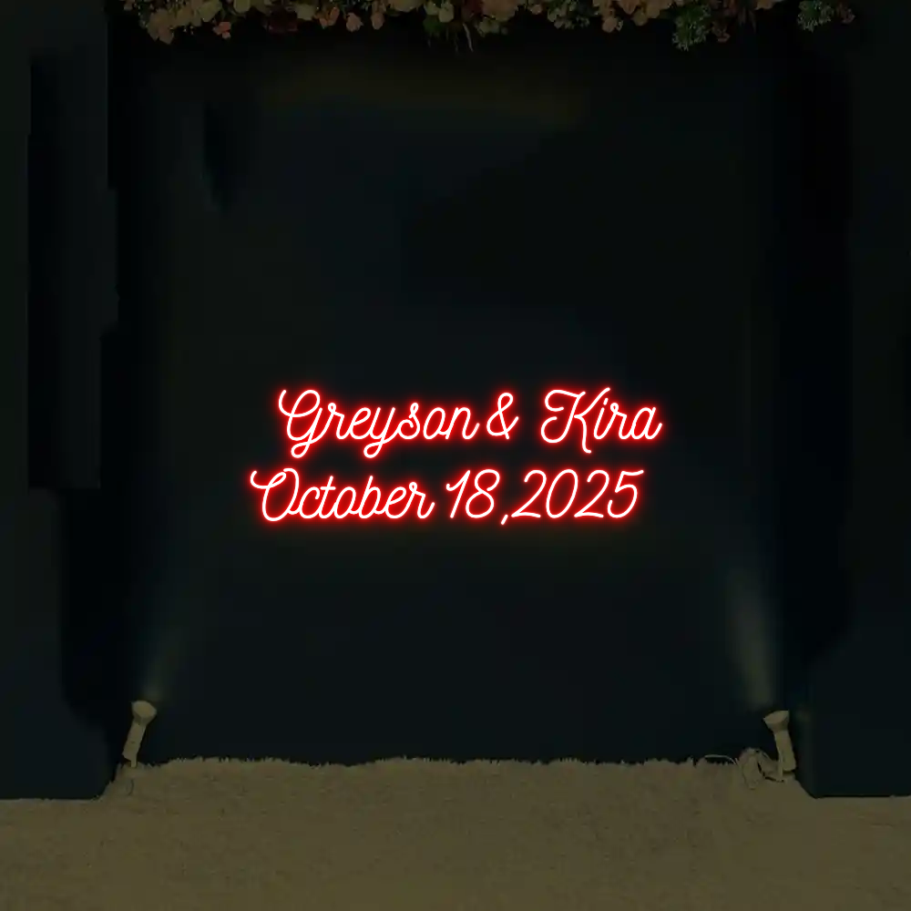 CREATE YOUR OWN WEDDING NEON SIGN Greyson & Kir...