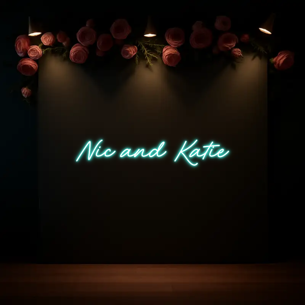 CREATE YOUR OWN WEDDING NEON SIGN Nic and Katie