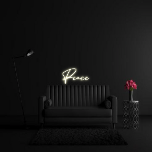 CREATE YOUR OWN WEDDING NEON SIGN Peace