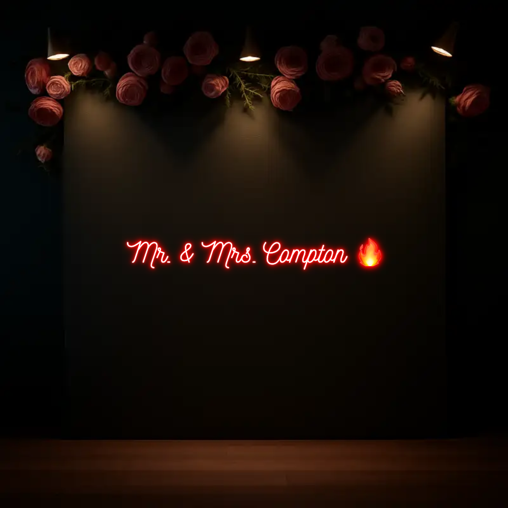 CREATE YOUR OWN WEDDING NEON SIGN Mr. & Mrs. Co...