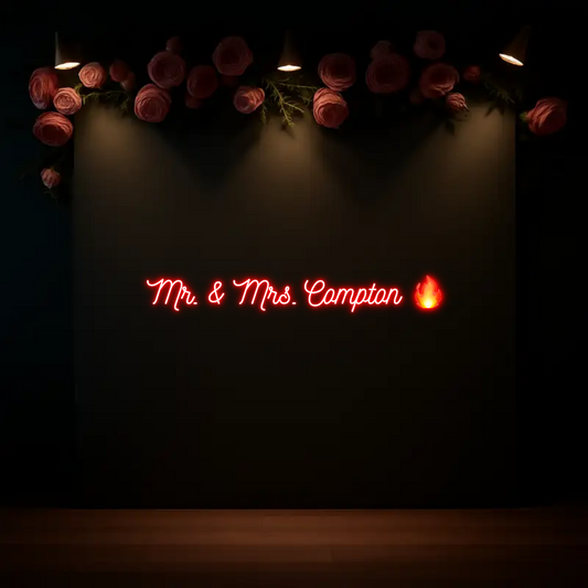 CREATE YOUR OWN WEDDING NEON SIGN Mr. & Mrs. Co...