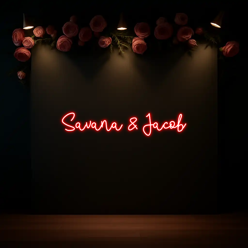 CREATE YOUR OWN WEDDING NEON SIGN Savana & Jacob