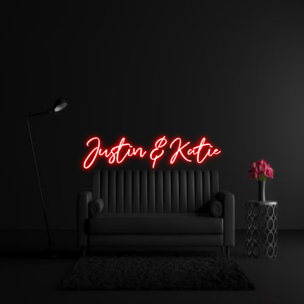 CREATE YOUR OWN WEDDING NEON SIGN Justin & Katie