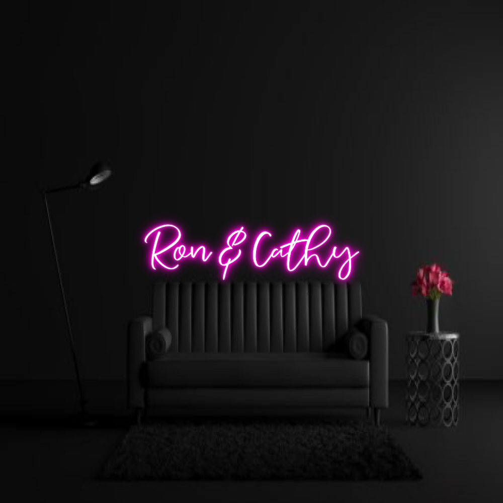 CREATE YOUR OWN WEDDING NEON SIGN Ron & Cathy