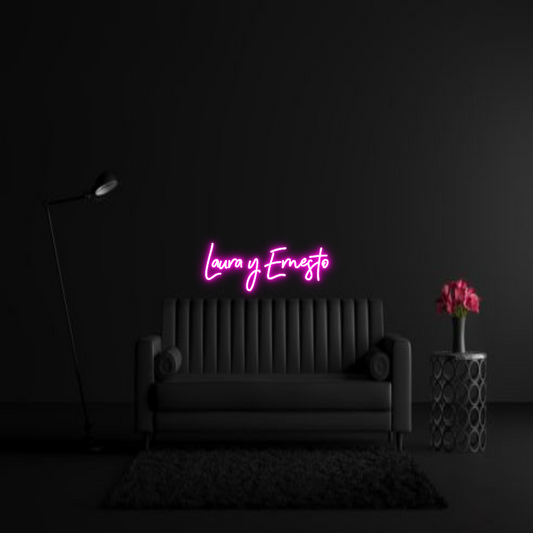CREATE YOUR OWN WEDDING NEON SIGN Laura y Ernes...