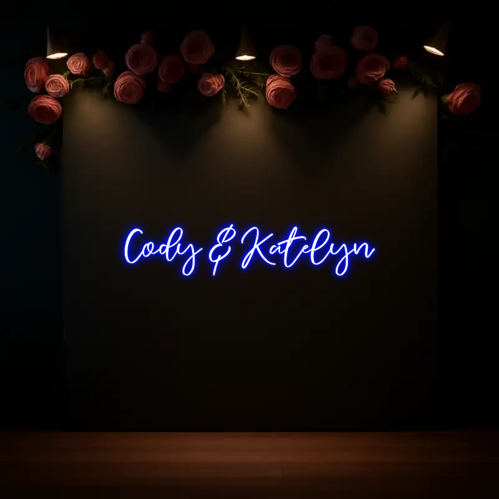 CREATE YOUR OWN WEDDING NEON SIGN Cody & Katelyn