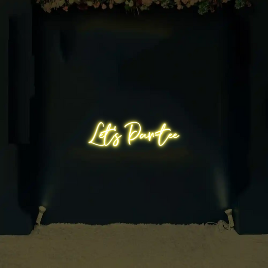 CREATE YOUR OWN WEDDING NEON SIGN Let’s Par-tee