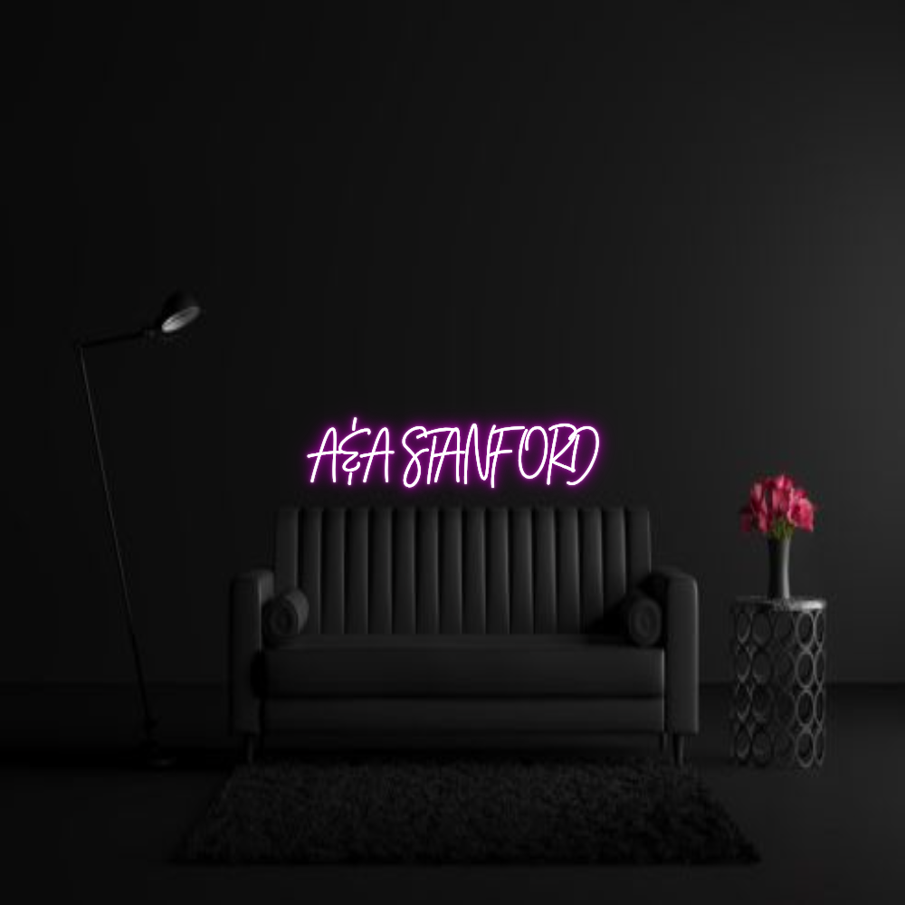 CREATE YOUR OWN WEDDING NEON SIGN A&A STANFORD