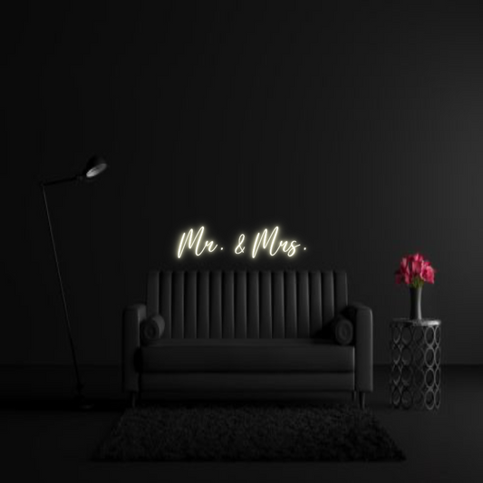 CREATE YOUR OWN WEDDING NEON SIGN Mr. & Mrs.