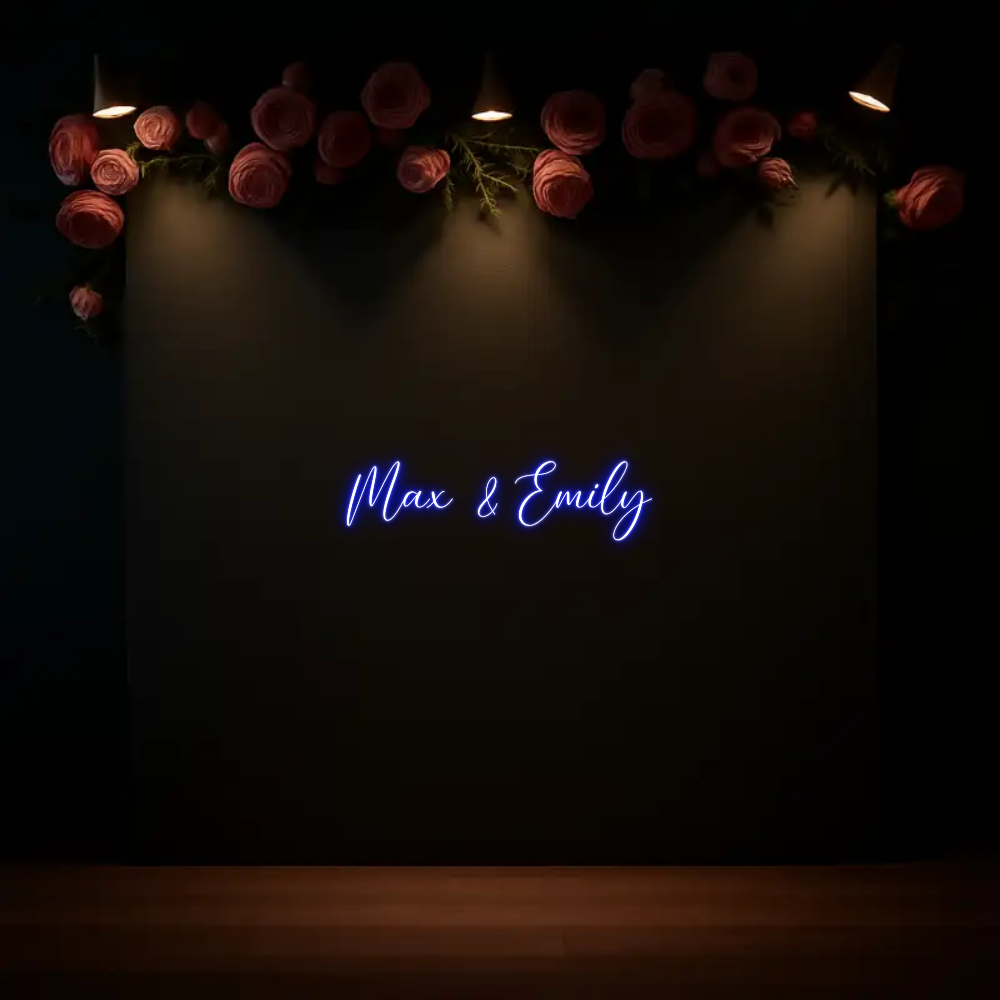 CREATE YOUR OWN WEDDING NEON SIGN Max & Emily