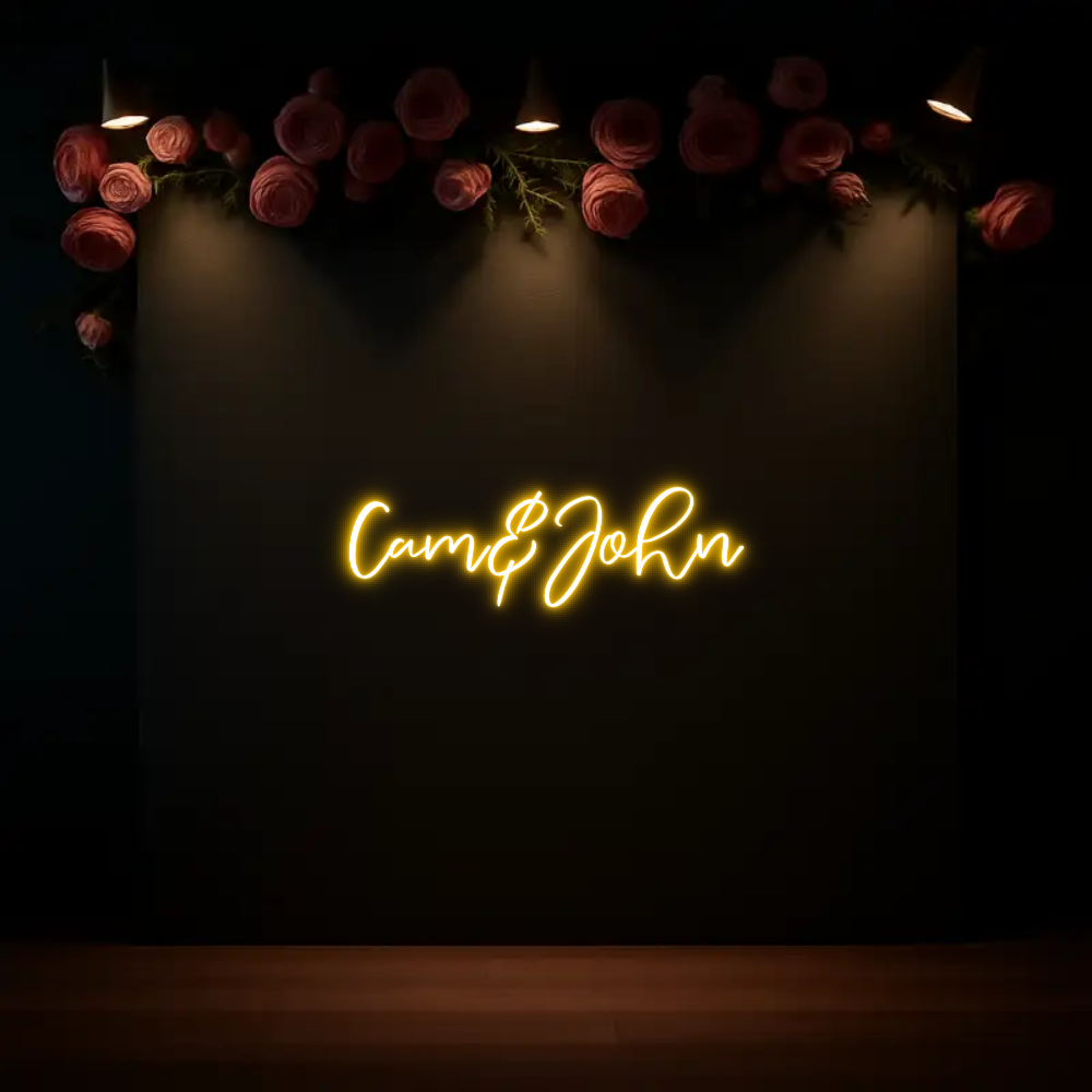CREATE YOUR OWN WEDDING NEON SIGN Cam&John