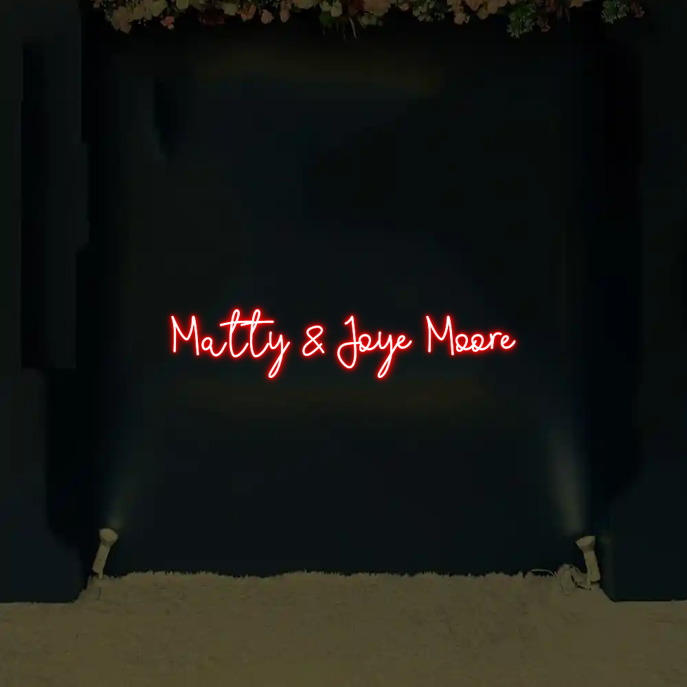 CREATE YOUR OWN WEDDING NEON SIGN Matty & Joye ...