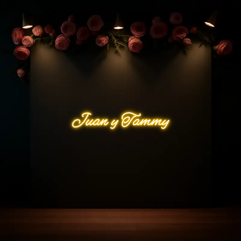 CREATE YOUR OWN WEDDING NEON SIGN Juan y Tammy