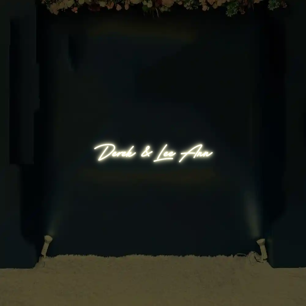 CREATE YOUR OWN WEDDING NEON SIGN Derek & Lee A...