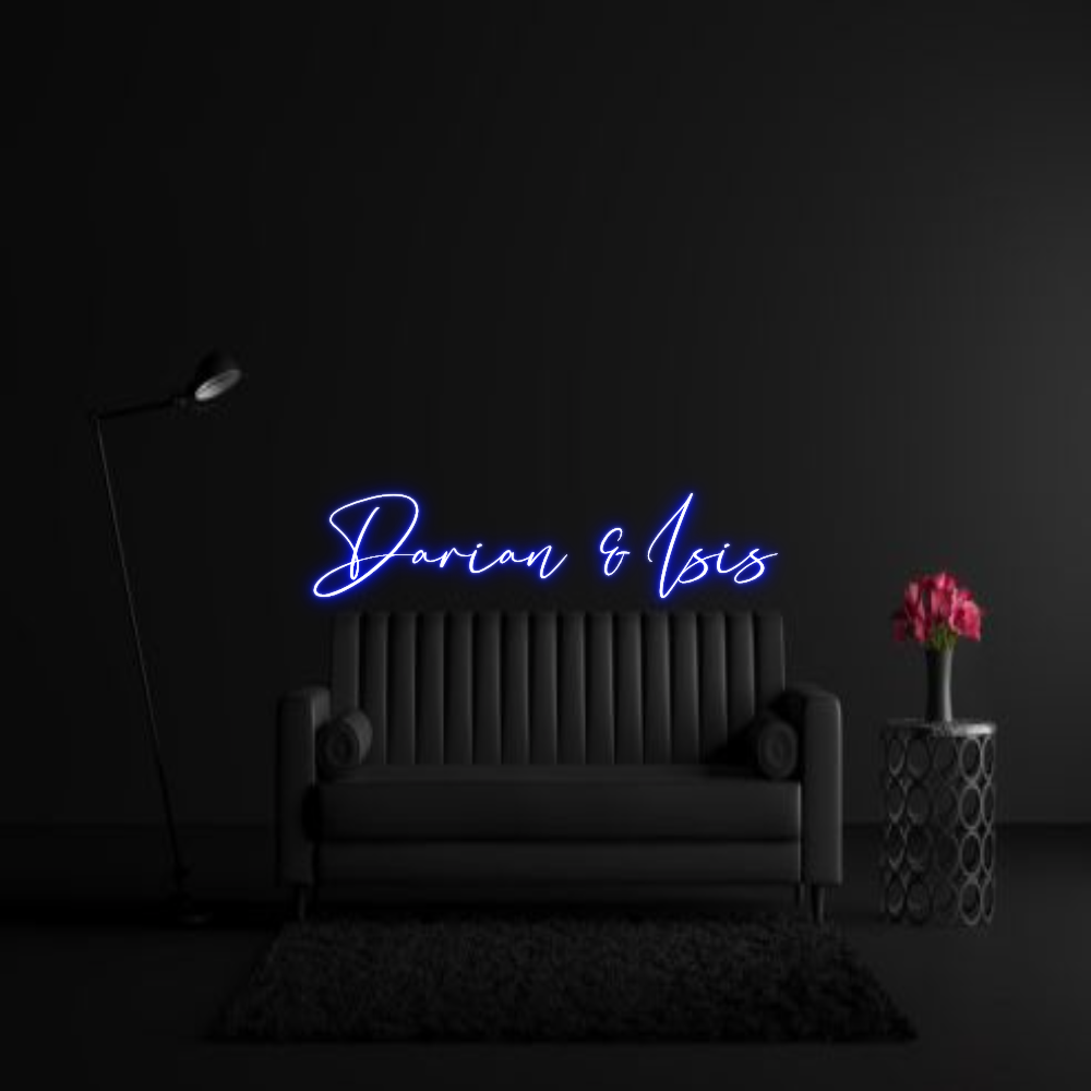 CREATE YOUR OWN WEDDING NEON SIGN Darian & Isis