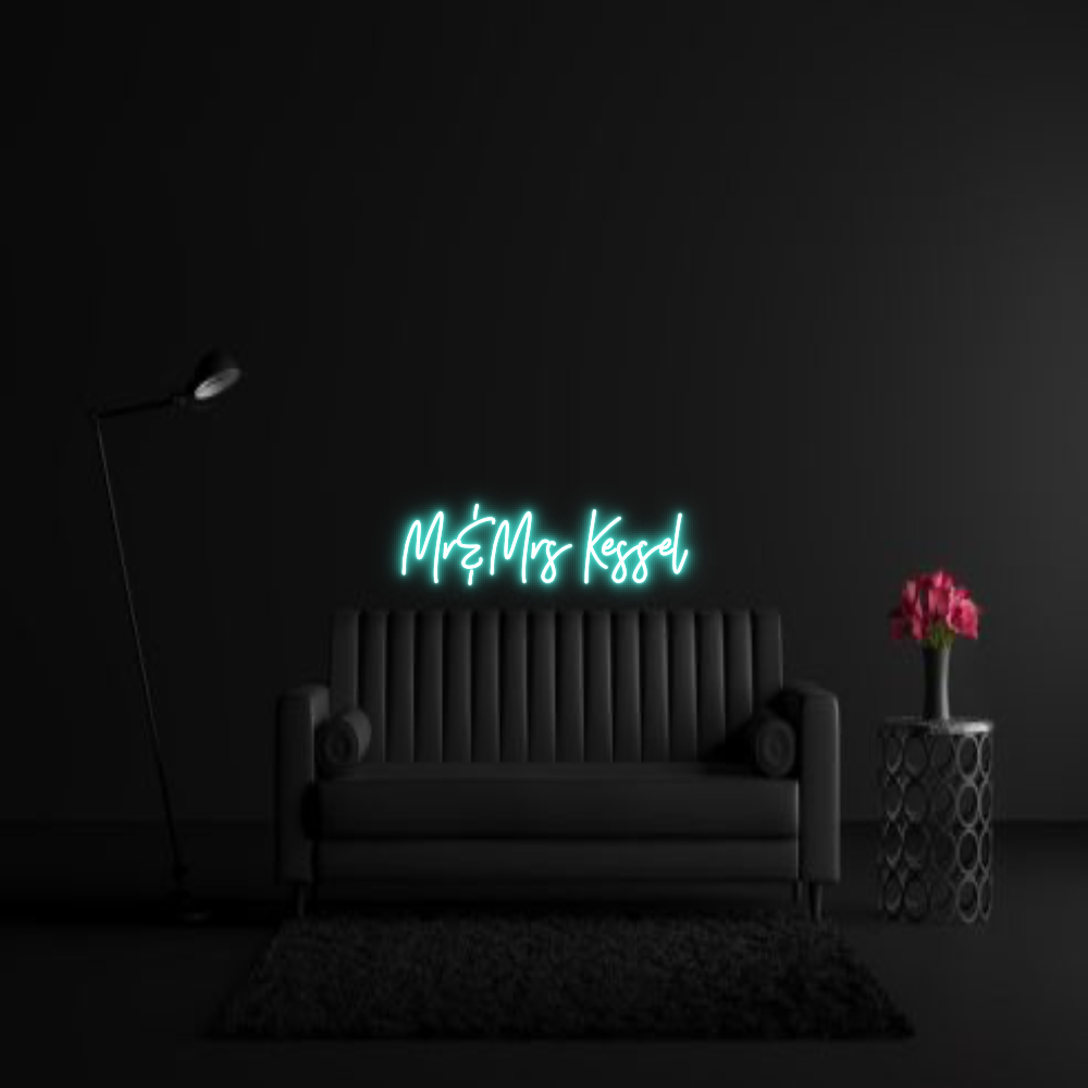 CREATE YOUR OWN WEDDING NEON SIGN Mr&Mrs Kessel