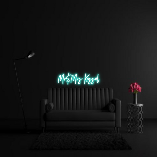 CREATE YOUR OWN WEDDING NEON SIGN Mr&Mrs Kessel
