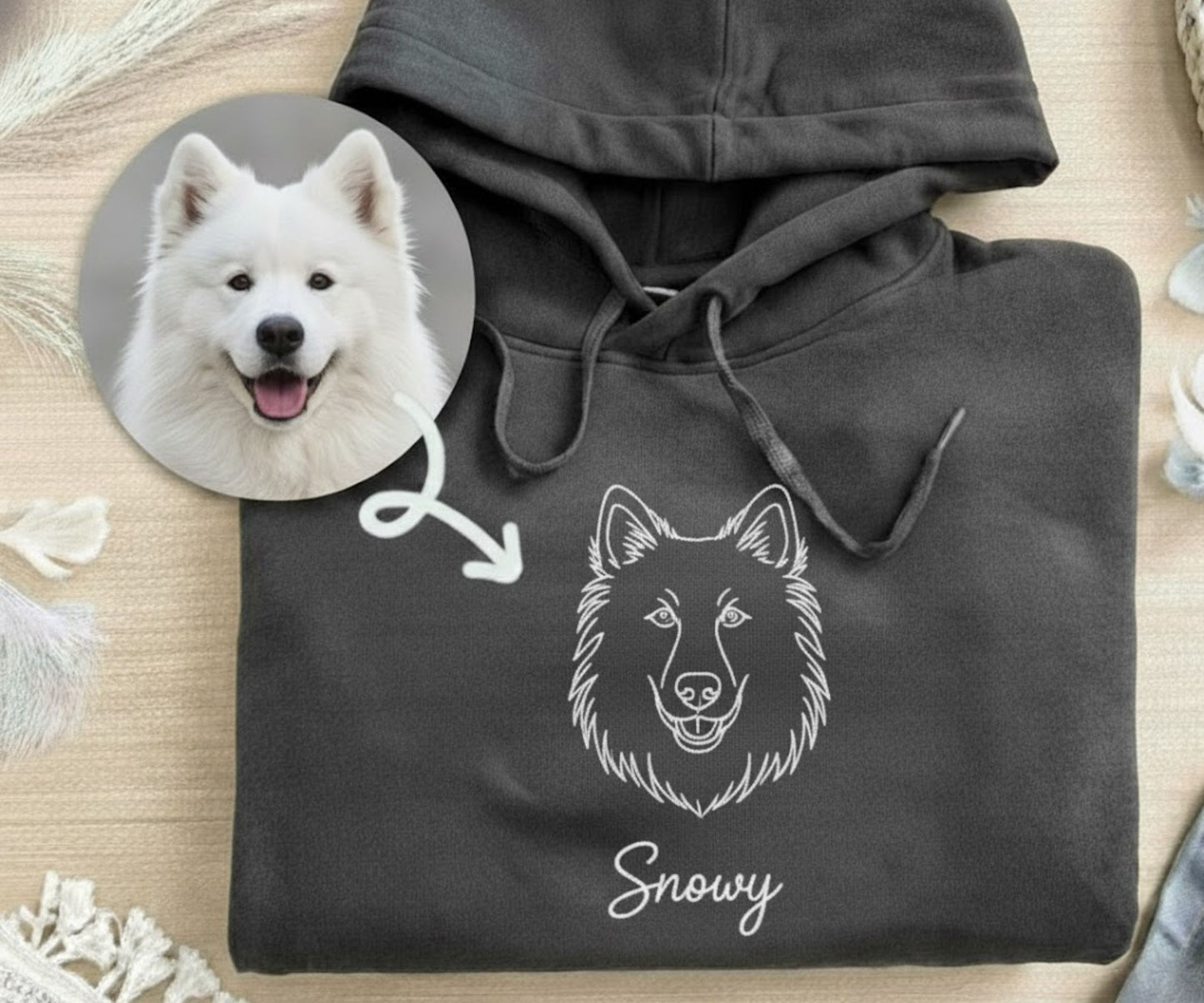 Custom Pet Outline Embroidered