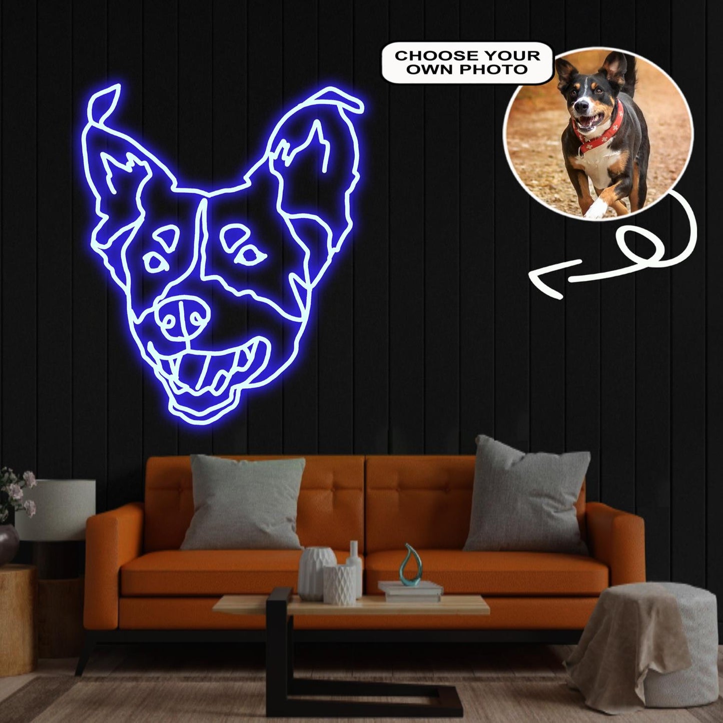 Custom Appenzeller3 Neon Sign with Your Dog's Photo - Personalized Pet Name Art - Unique Home Decor & Gift for Dog Lovers - Pet-Themed Lighting
