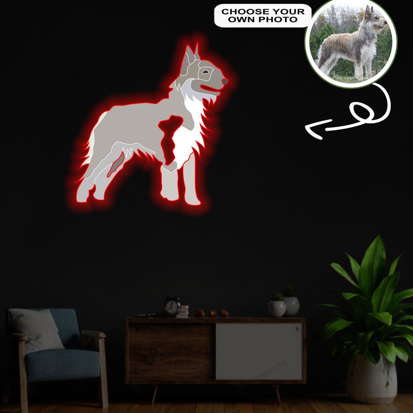 Custom Berger Picard Pop-Art Neon Sign with Your Dog's Photo - Personalized Pet Name Art - Unique Home Decor & Gift for Dog Lovers - Pet-Themed Lighting