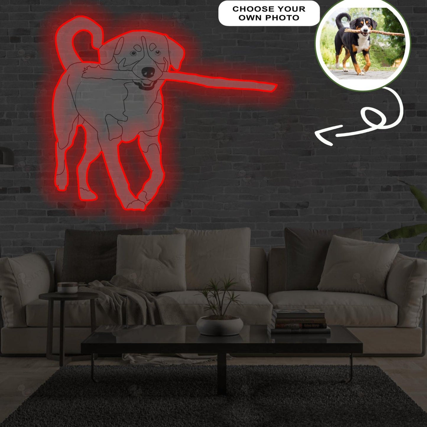 Custom Appenzeller Pop-Art Neon Sign with Your Dog's Photo - Personalized Pet Name Art - Unique Home Decor & Gift for Dog Lovers - Pet-Themed Lighting