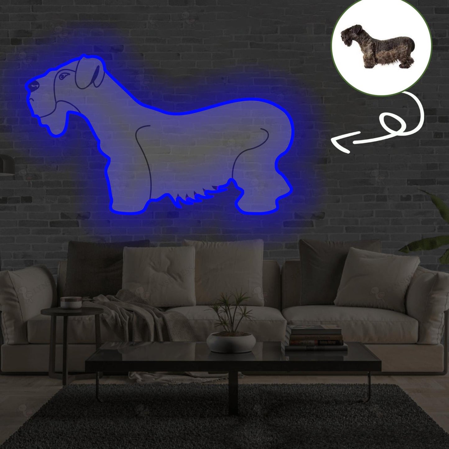 Custom Czech terrier Pop-Art Neon Sign with Your Dog's Photo - Personalized Pet Name Art - Unique Home Decor & Gift for Dog Lovers - Pet-Themed Lighting