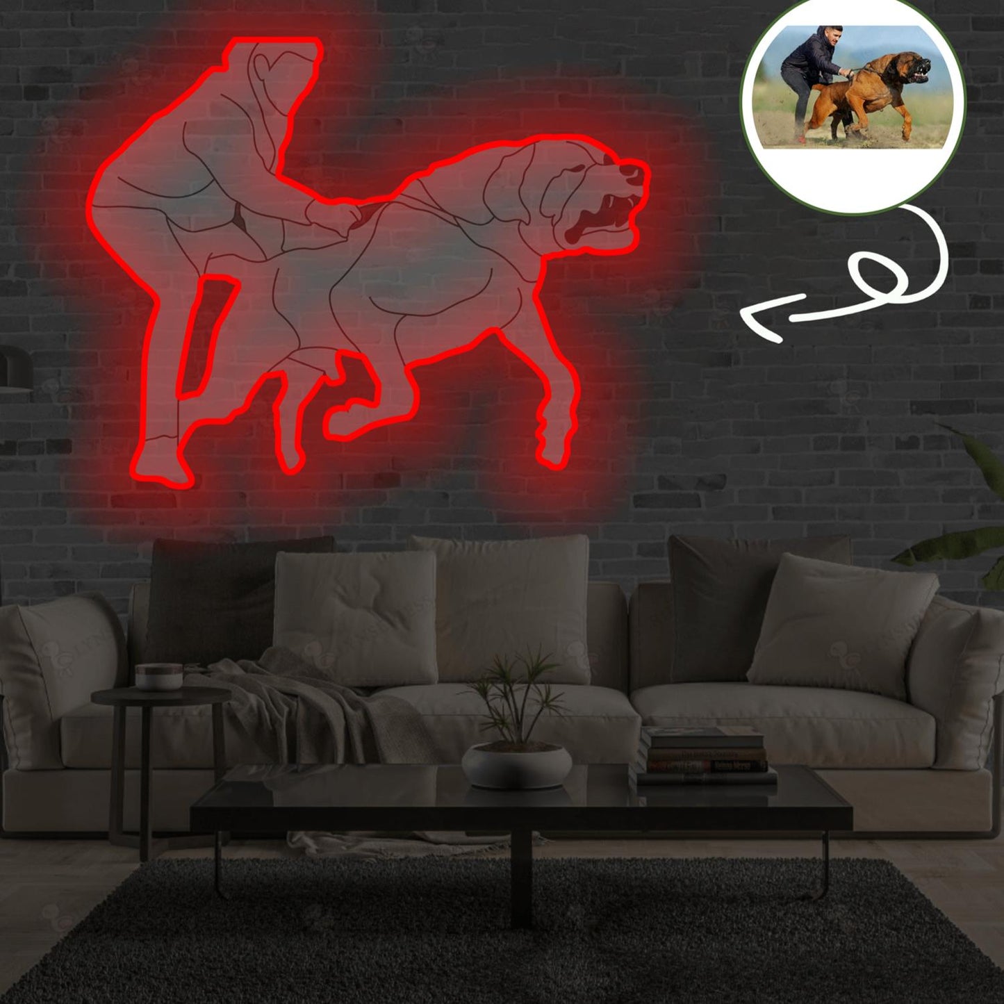 Custom Tosa inu Pop-Art Neon Sign with Your Dog's Photo - Personalized Pet Name Art - Unique Home Decor & Gift for Dog Lovers - Pet-Themed Lighting