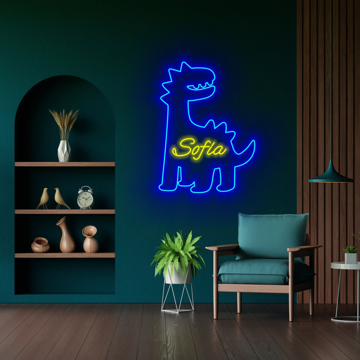 Custom Cute Baby Dinosaur Neon Sign Wall Art LED Light Personalized Dino lover Name Neon Sign Home Decor Kid Nursery Decoration Birthday Christmas