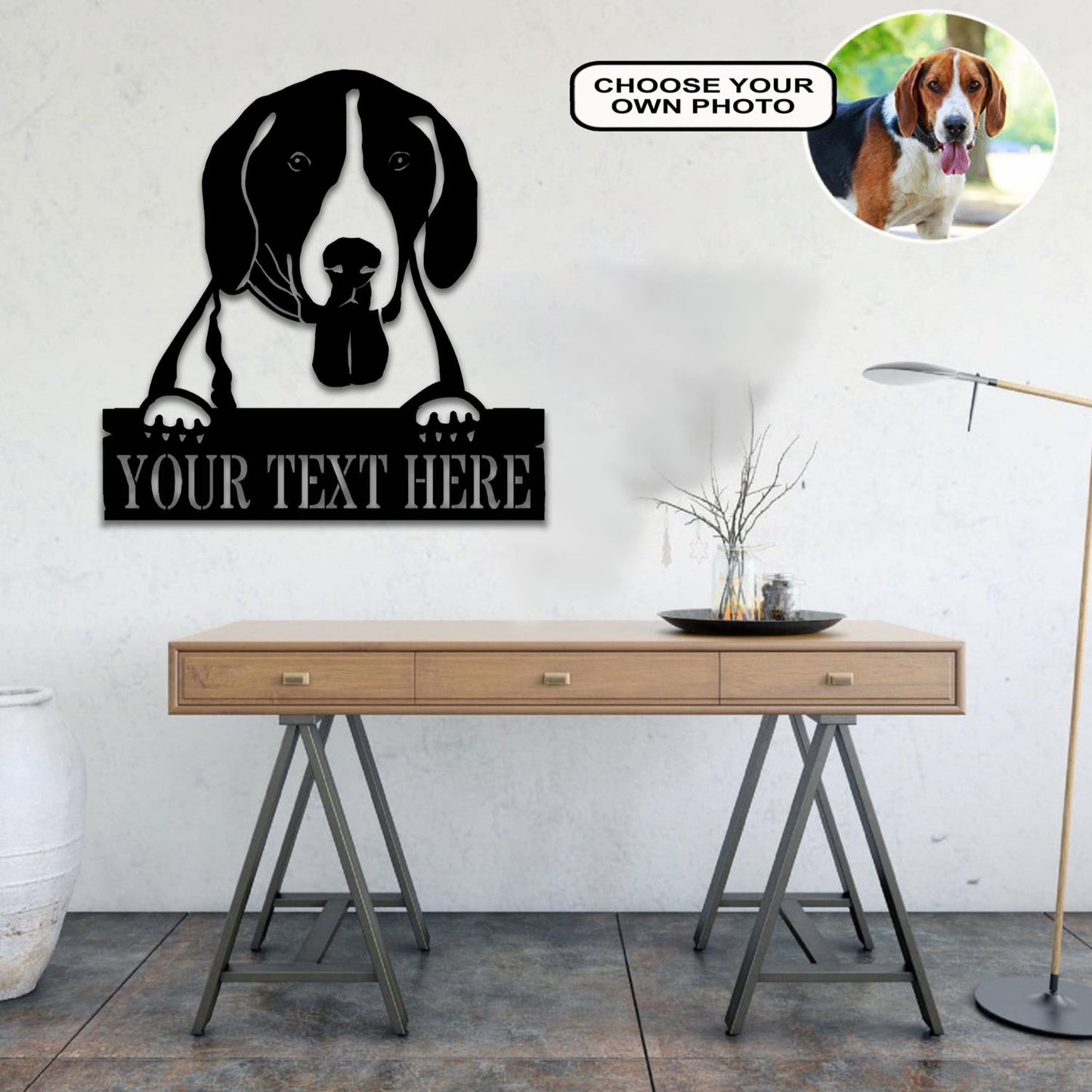 Personalized American eskimo Dog Metal Sign Led Lights Custom Name Photo