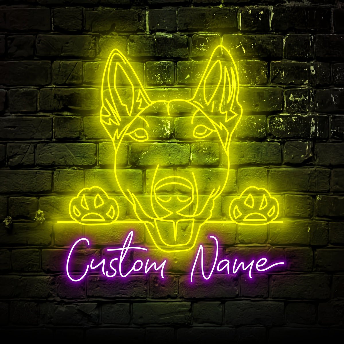 Bull terrier Dog Neon Sign - Personalized Name Bull terrier Dog Neon Sign - Dog Lover Gifts