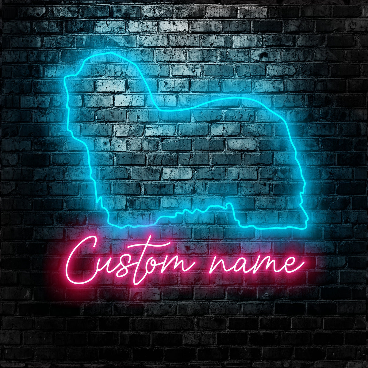 Coton De Tulear Dog Neon Sign - Personalized Name Coton De Tulear Dog Neon Sign - Dog Lover Gifts