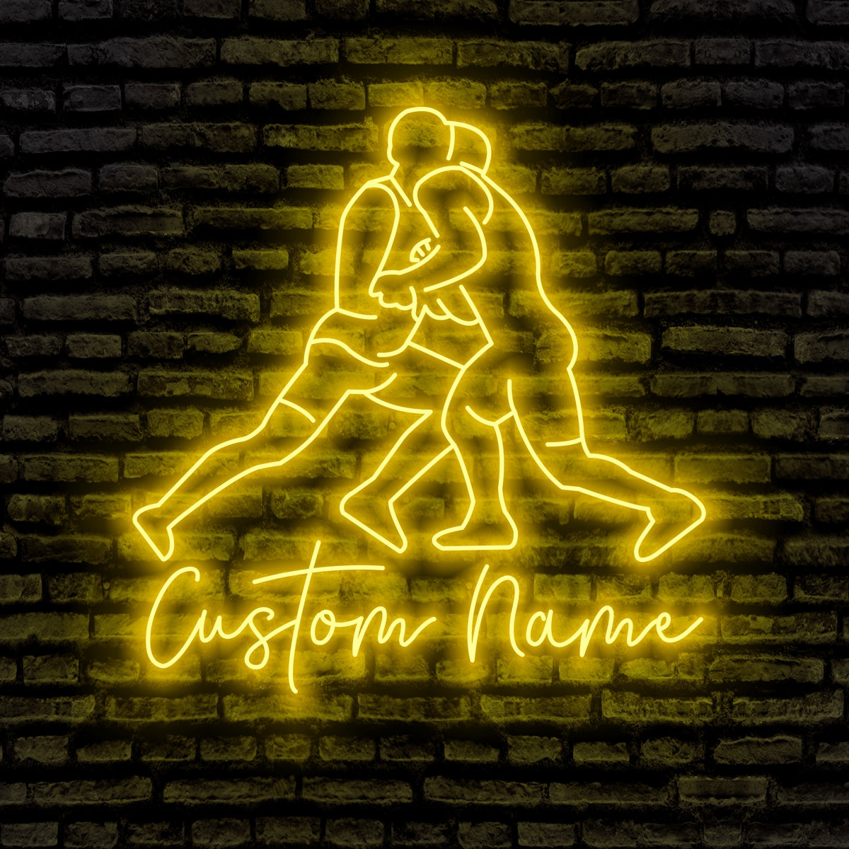 Wrestling Sport Led Neon Sign - Custom Name Wrestling Sport Led Neon Sign - Gift Idea for Wrestling Sport Lovers