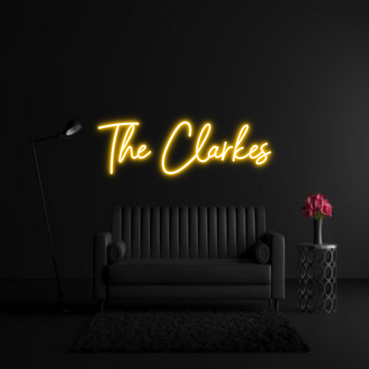CREATE YOUR OWN WEDDING NEON SIGN The Clarkes