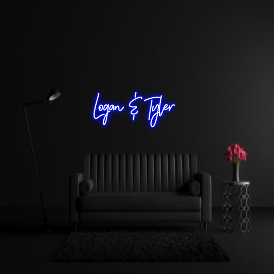 CREATE YOUR OWN WEDDING NEON SIGN Logan & Tyler