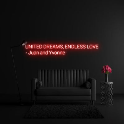 CREATE YOUR OWN WEDDING NEON SIGN UNITED DREAMS...