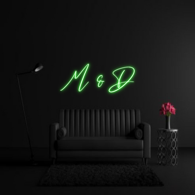 CREATE YOUR OWN WEDDING NEON SIGN M & D