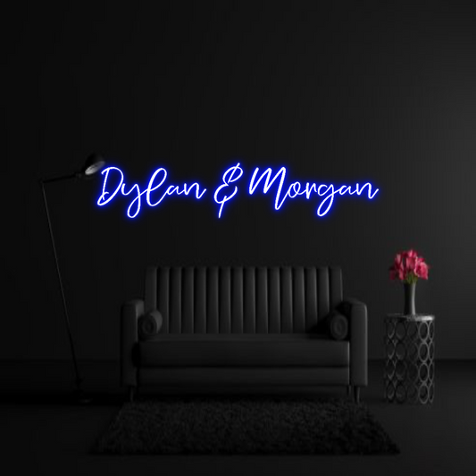 CREATE YOUR OWN WEDDING NEON SIGN Dylan & Morgan