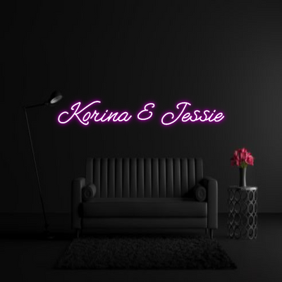 CREATE YOUR OWN WEDDING NEON SIGN Korina & Jessie