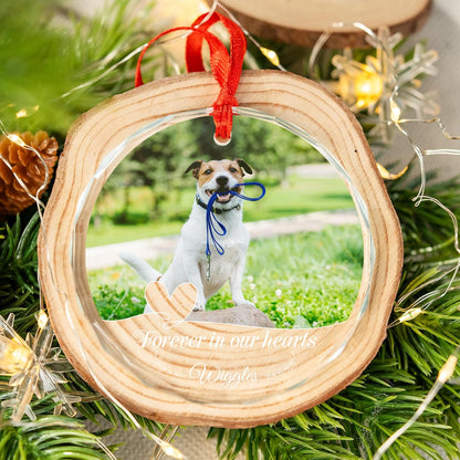 Personalized Dog/Cat Photo Ornaments, Dog, Cat Custom Crystal Ornaments