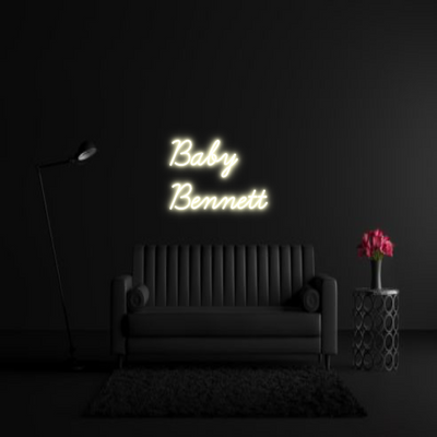 CREATE YOUR OWN WEDDING NEON SIGN Baby 
Bennett