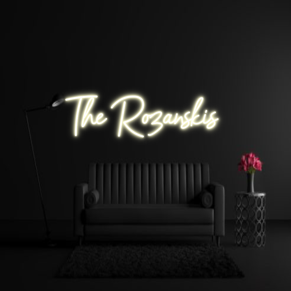 CREATE YOUR OWN WEDDING NEON SIGN The Rozanskis