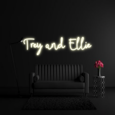 CREATE YOUR OWN WEDDING NEON SIGN Trey and Ellie