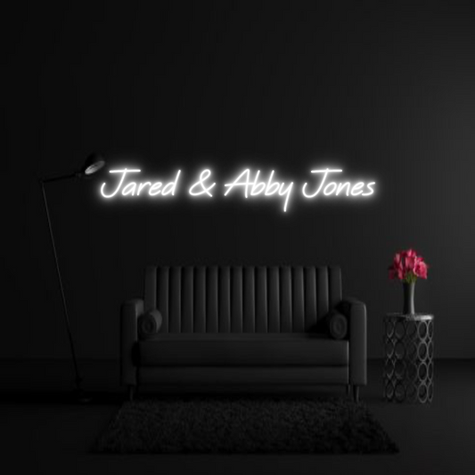 CREATE YOUR OWN WEDDING NEON SIGN Jared & Abby ...